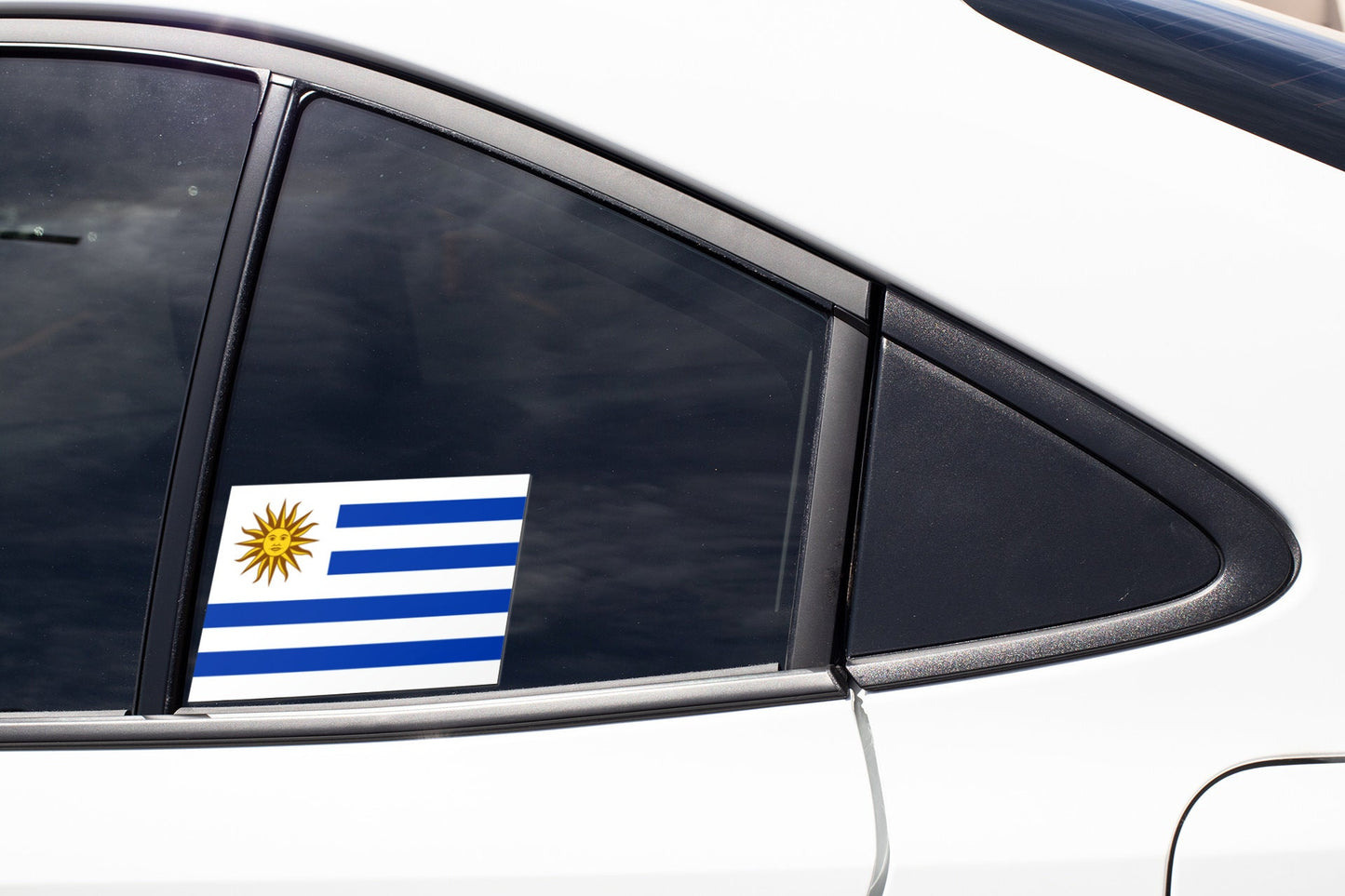 Uruguay Flag Sticker Decal / Oriental Republic of the Uruguay / Libertad o Muerte / Montevideo / Uruguayan / Portuguese