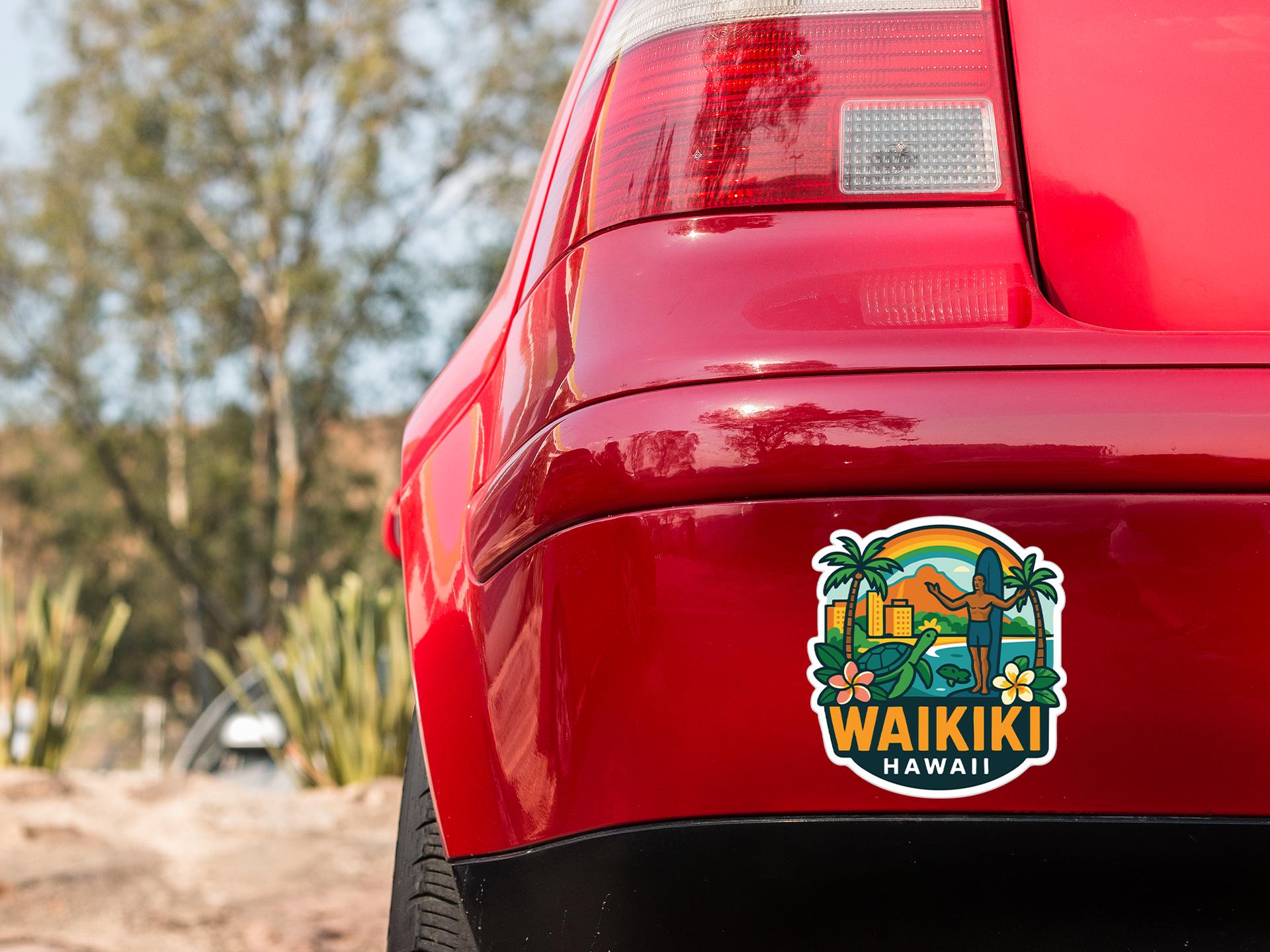 a close up of the tail end of a red car