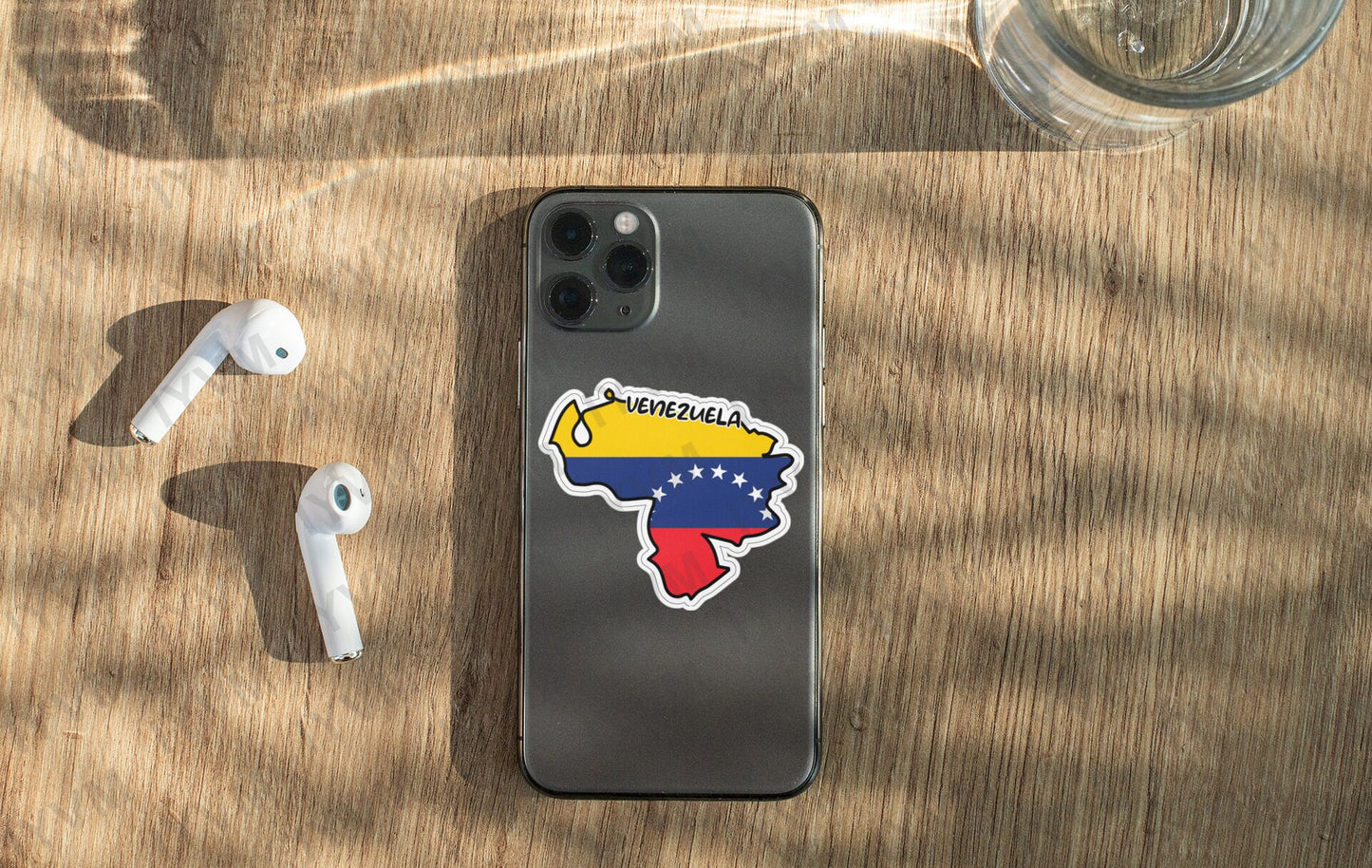 Venezuela Map Flag Sticker Decal / Bolivarian Republic of Venezuela / República Bolivariana de Venezuela / Caracas / Venezuelan