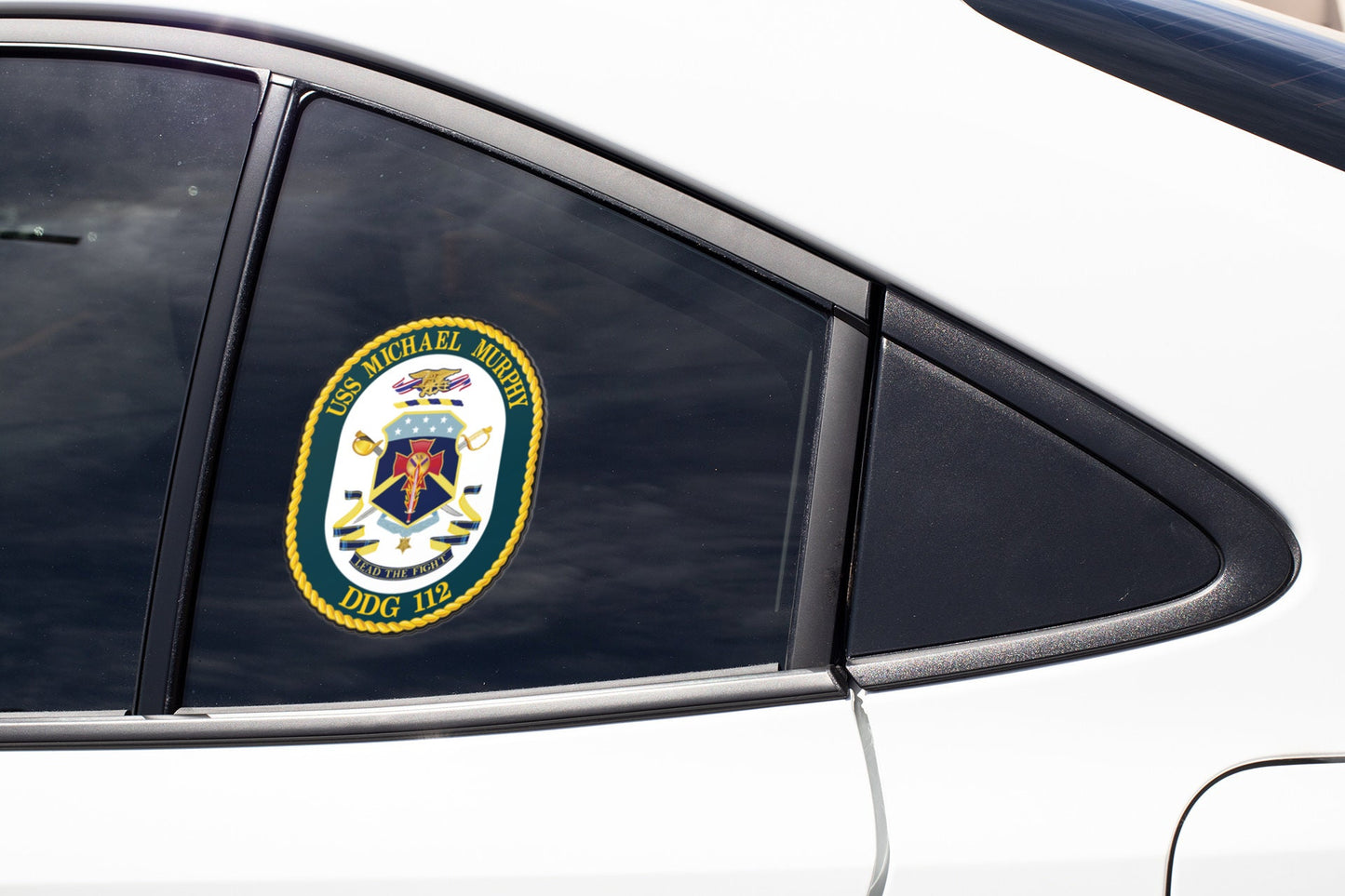 USS Michael Murphy DDG-112 Badge Sticker Decal Arleigh Burke Class Destroyer Car Sticker Bumper Sticker for Car Emblem