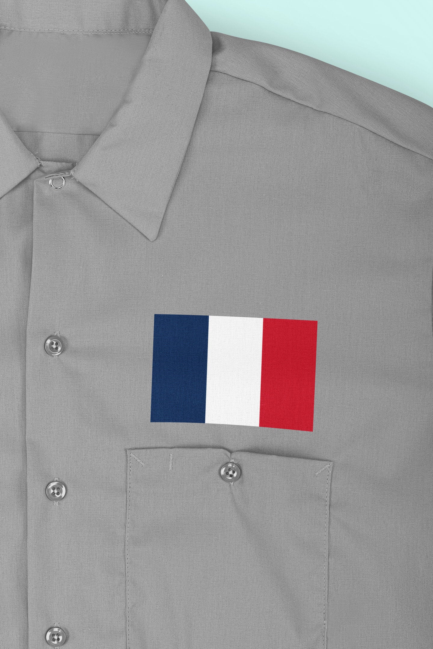 France Flag Iron On Heat Transfer Vinyl HTV / French Republic / Paris / French / Liberté, égalité, fraternité