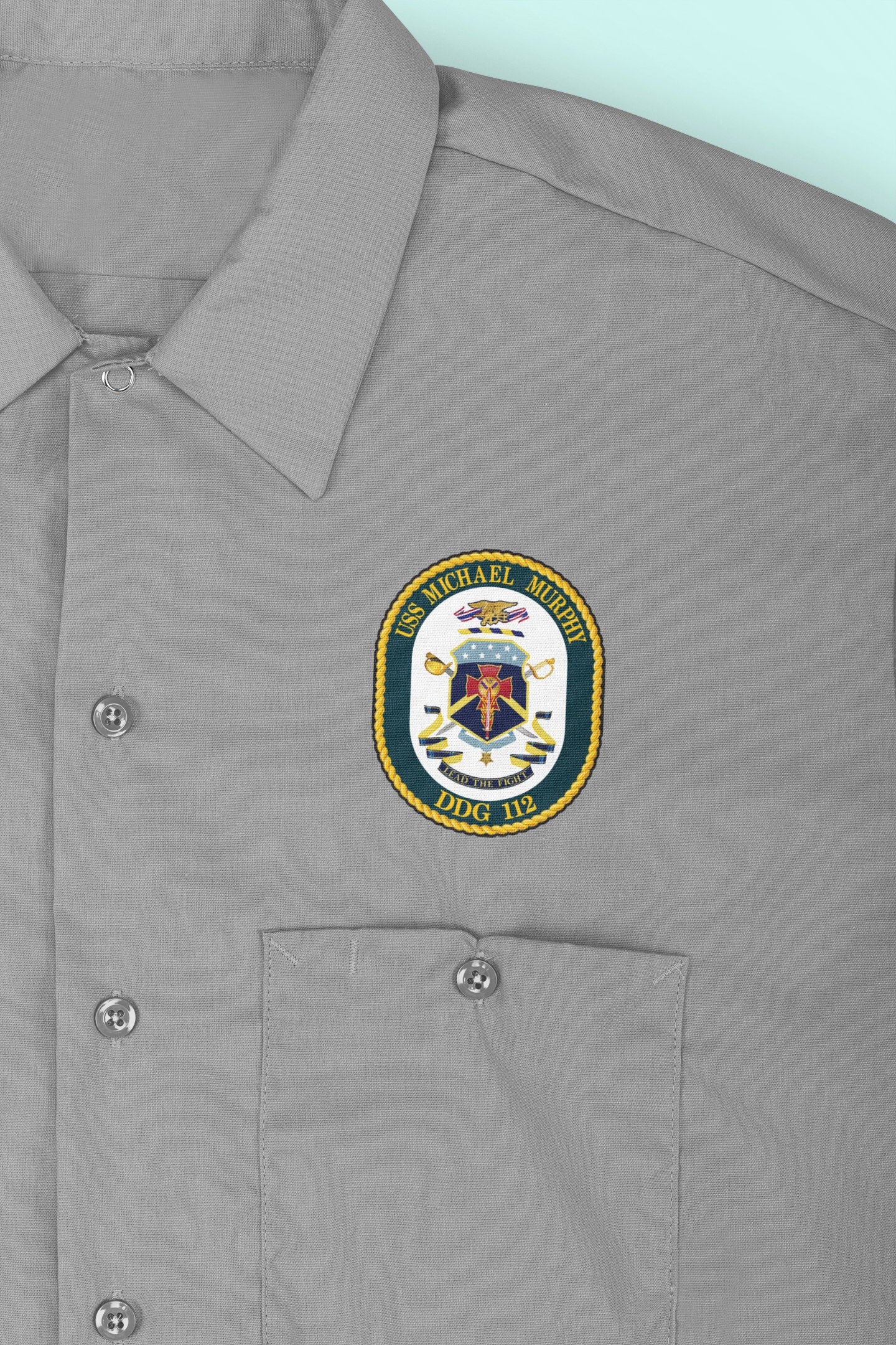 USS Michael Murphy DDG-112 Badge Iron On Heat Transfer Vinyl HTV Arleigh Burke Class Destroyer
