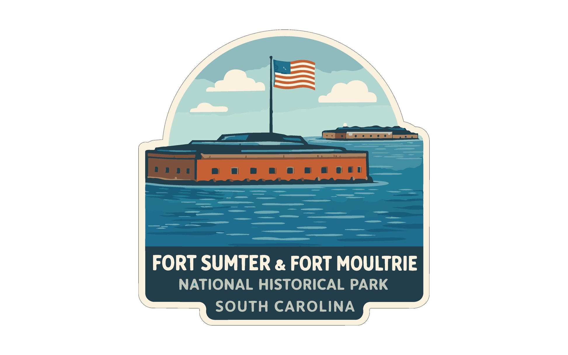 Fort Sumter and Fort Moultrie, which are located in South Carolina.