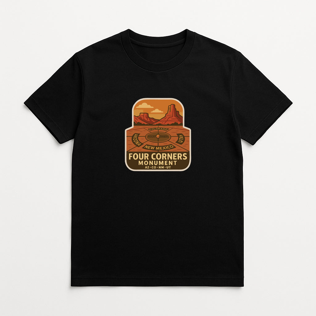 Four Corners Monument Iron On Heat Transfer Vinyl HTV Symbolic Landmark