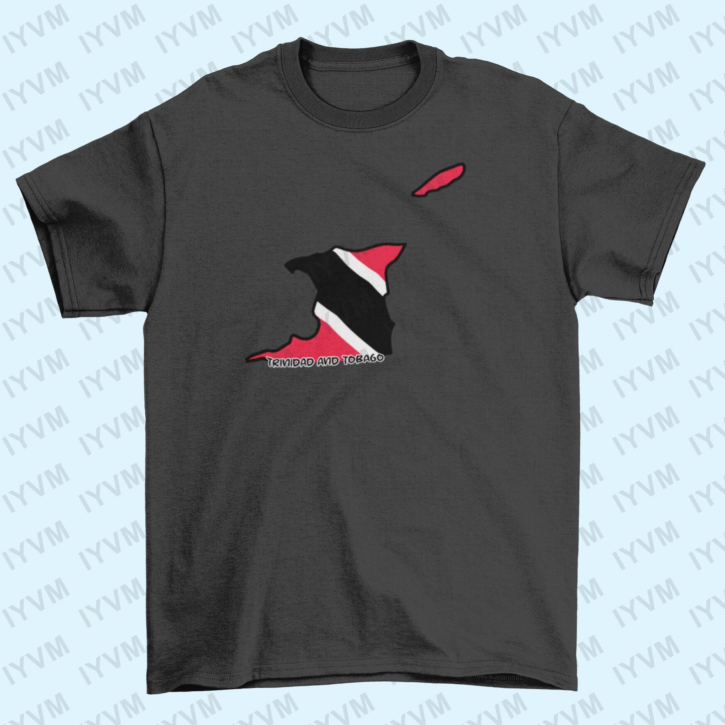 Trinidad and Tobago Map Iron On Heat Transfer Vinyl HTV / Together We Aspire, Together We Achieve / Port of Spain / Trinbagonian / Trini