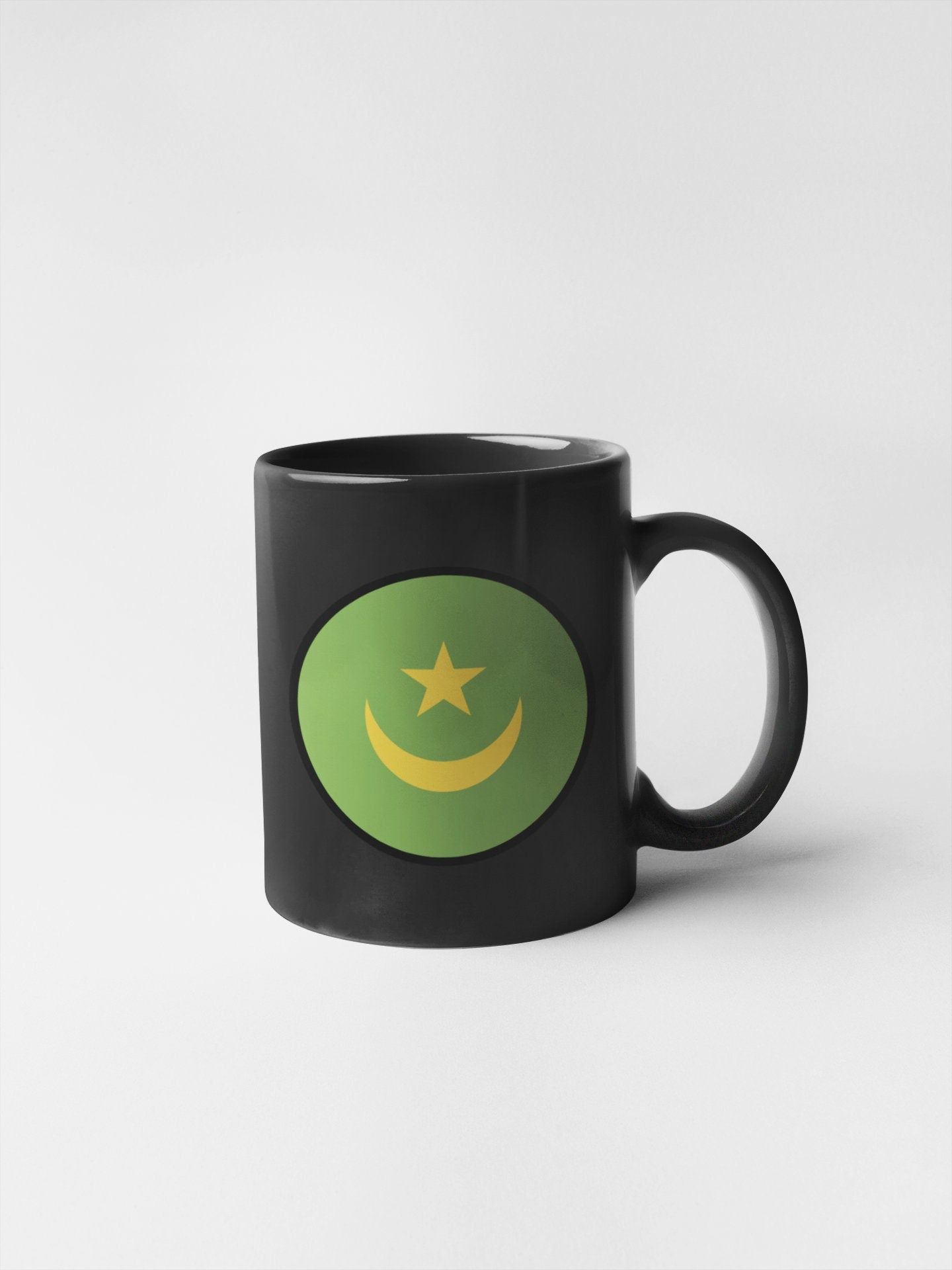 Mauritania Flag Circle Sticker Decal