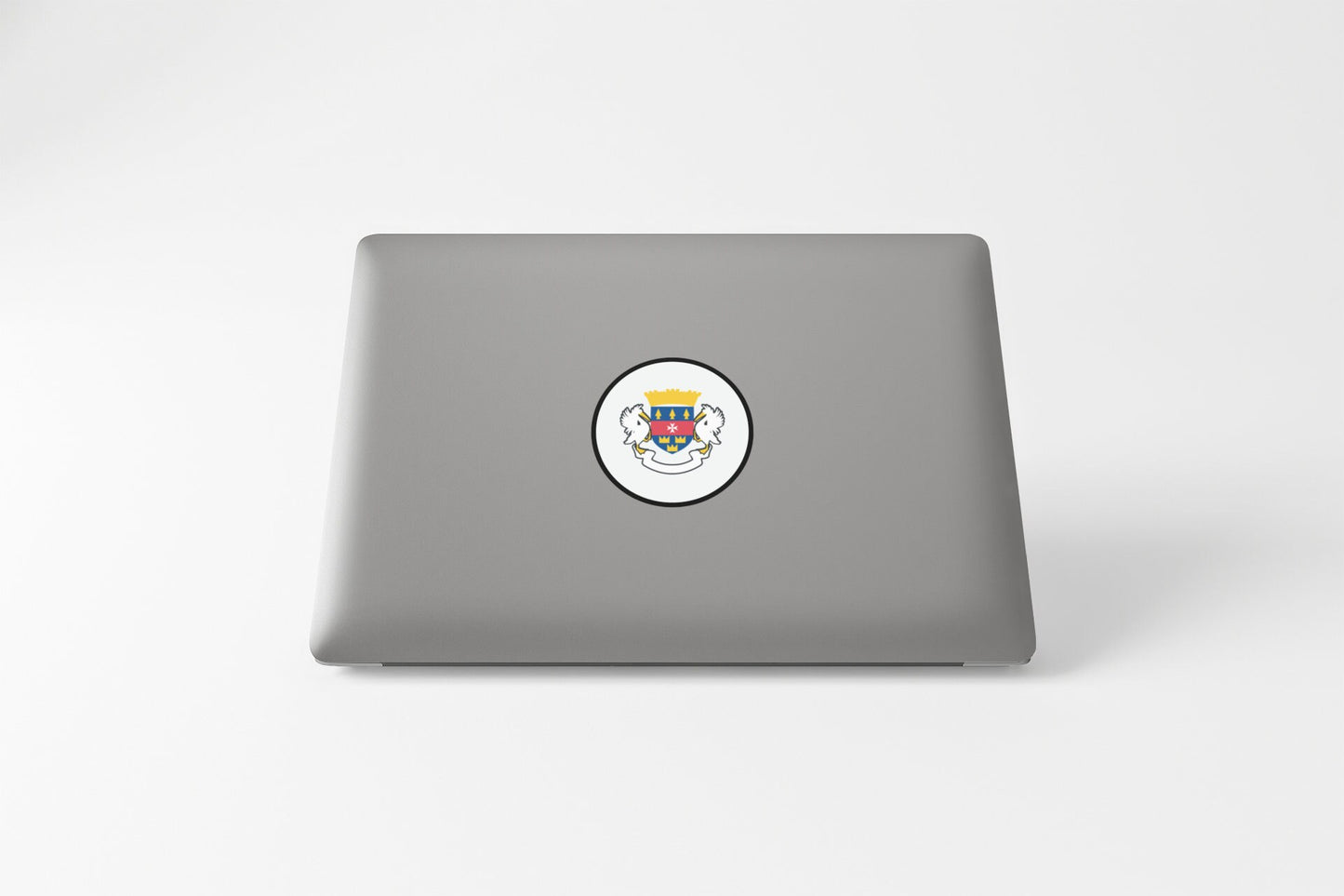 Saint Barthélemy Flag Circle Sticker Decal