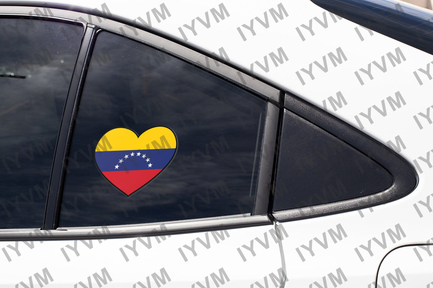 Venezuela Flag Heart Sticker Decal / Bolivarian Republic of Venezuela / República Bolivariana de Venezuela / Caracas / Venezuelan
