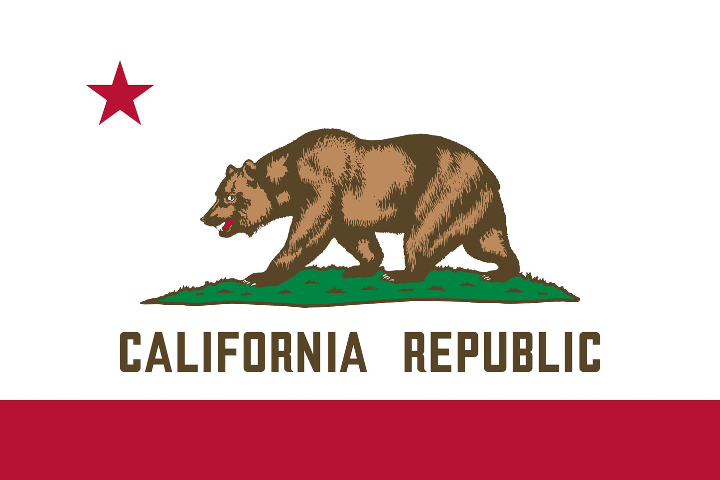 California Flag Vinyl Sticker Decal