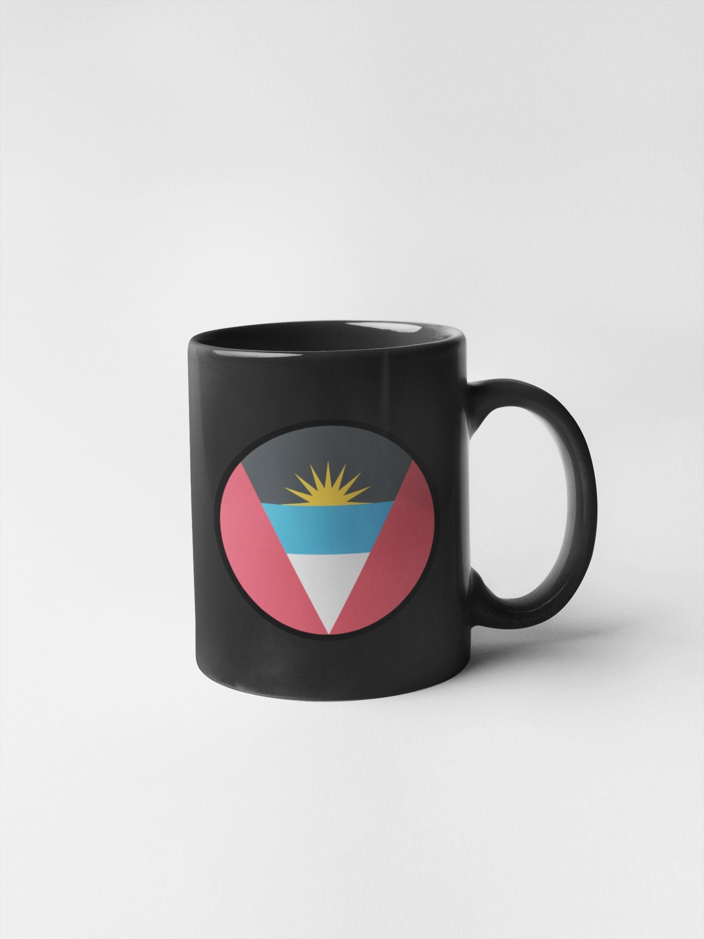Antigua and Barbuda Flag Circle Sticker Decal