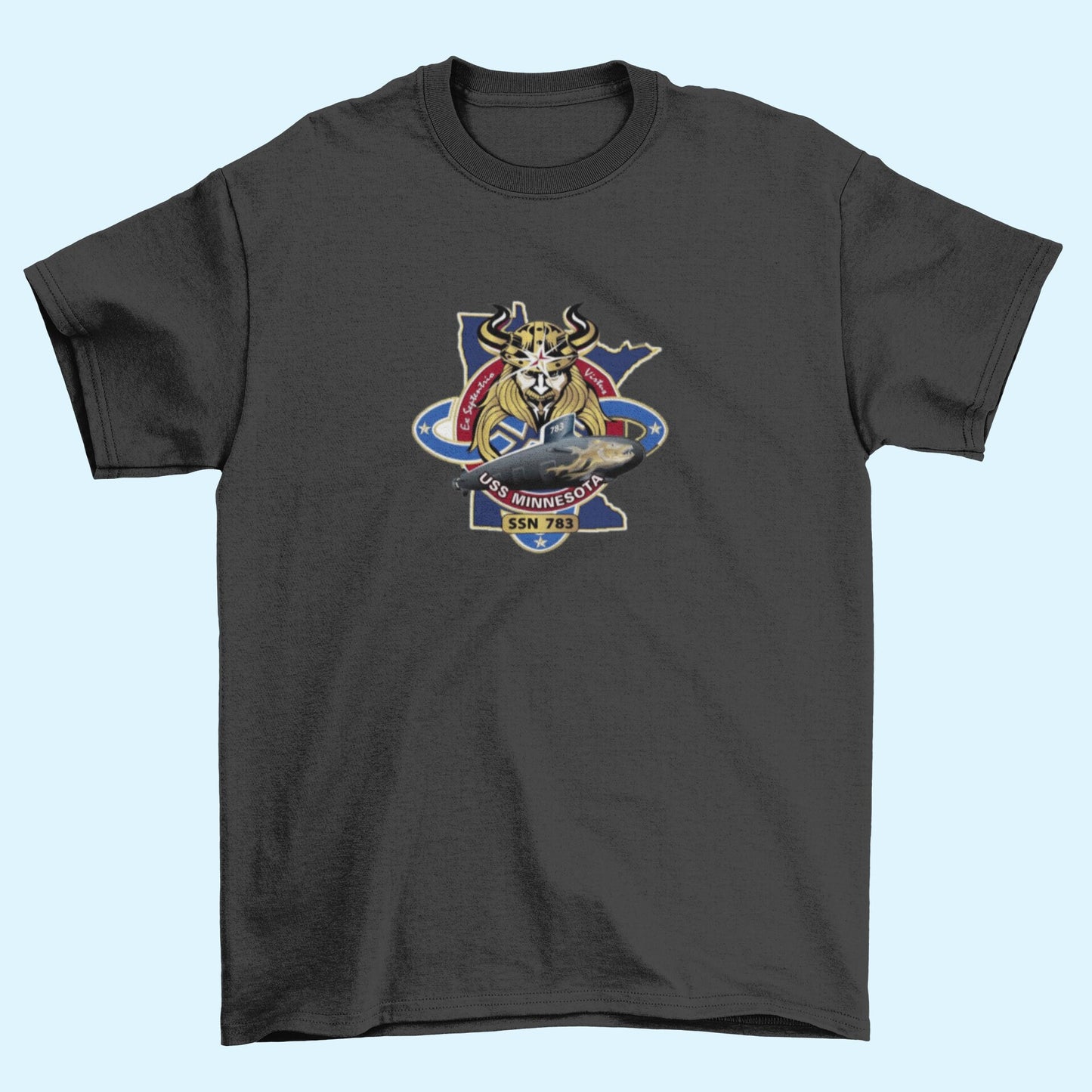USS Minnesota SSN-783 Badge Iron On Heat Transfer Vinyl HTV Virginia Class Attack submarine