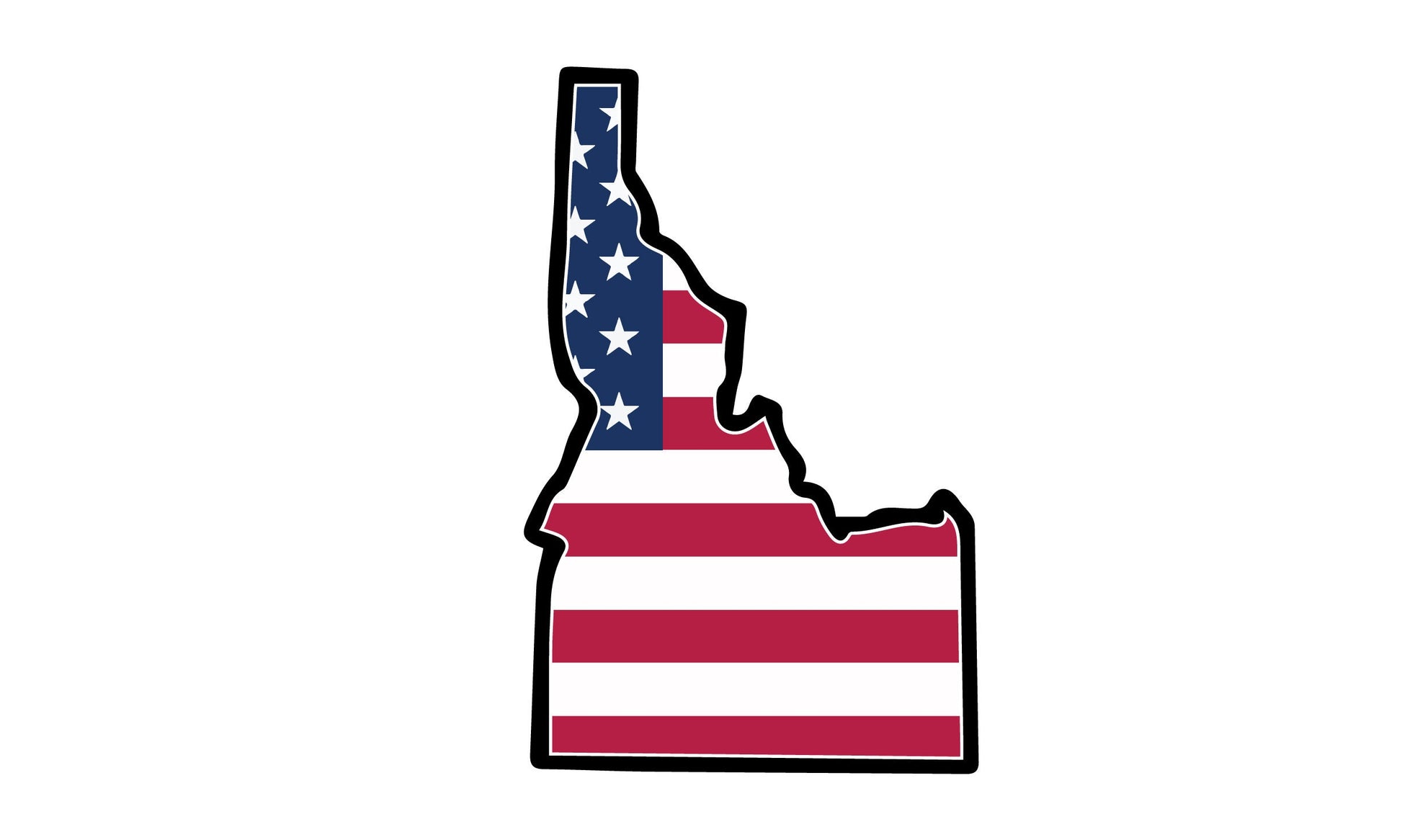a map of the state of indiana with the american flag