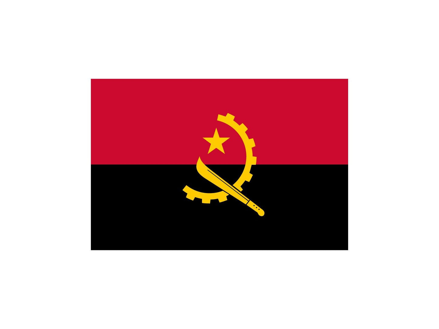 Angola Flag Sticker Decal