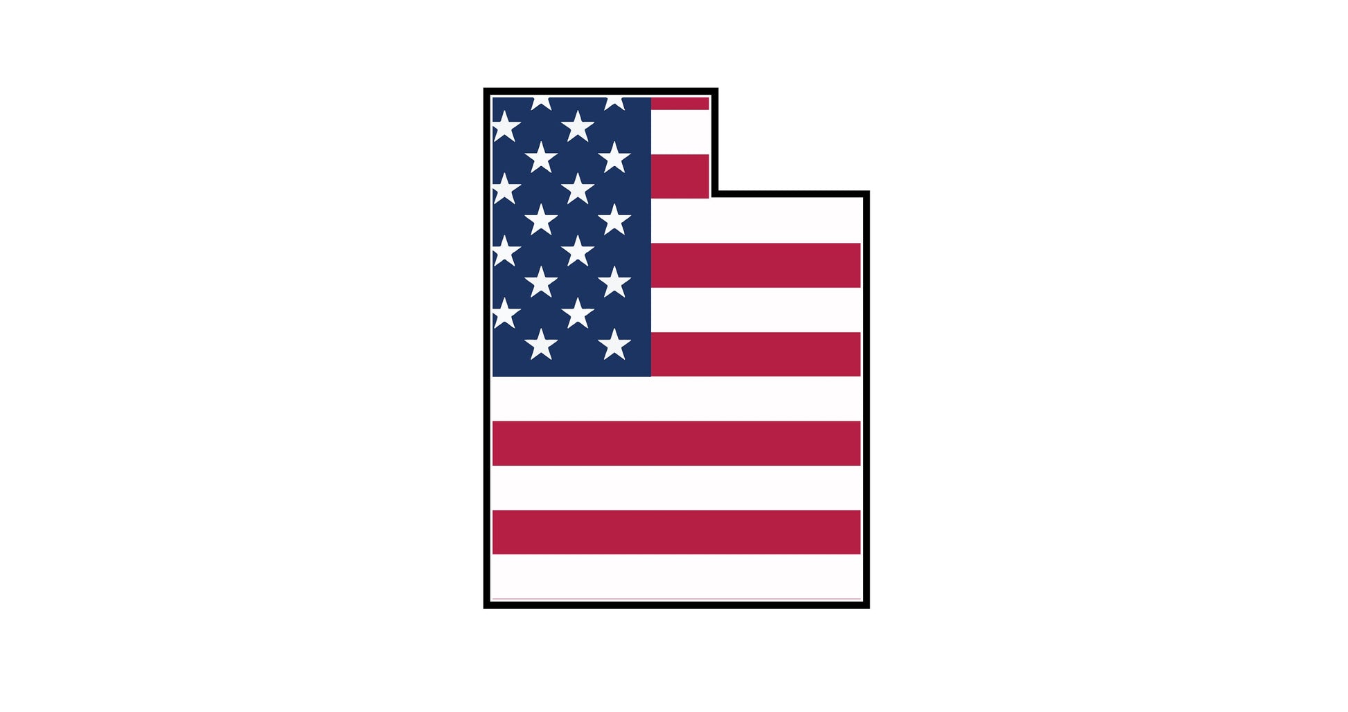 a flag in the shape of the letter l