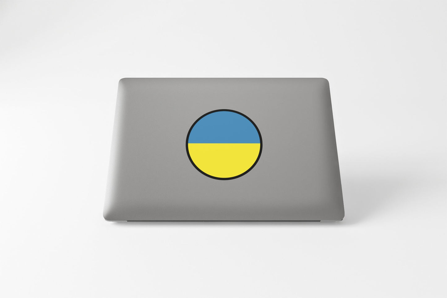 Ukraine Flag Circle Sticker Decal