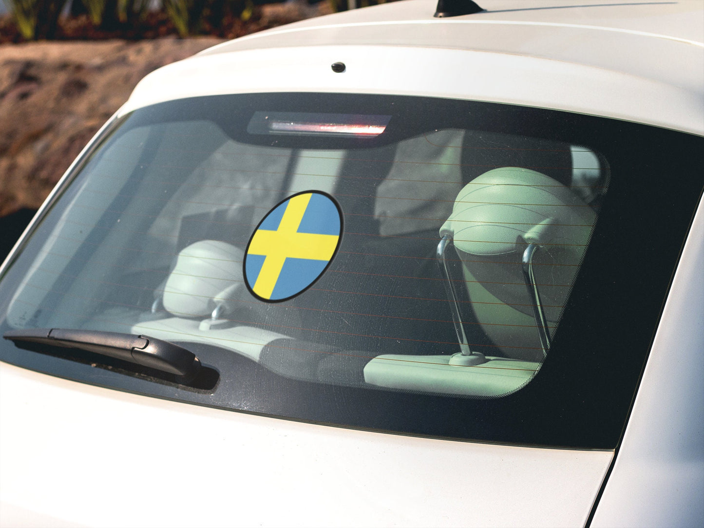 Sweden Flag Circle Sticker Decal