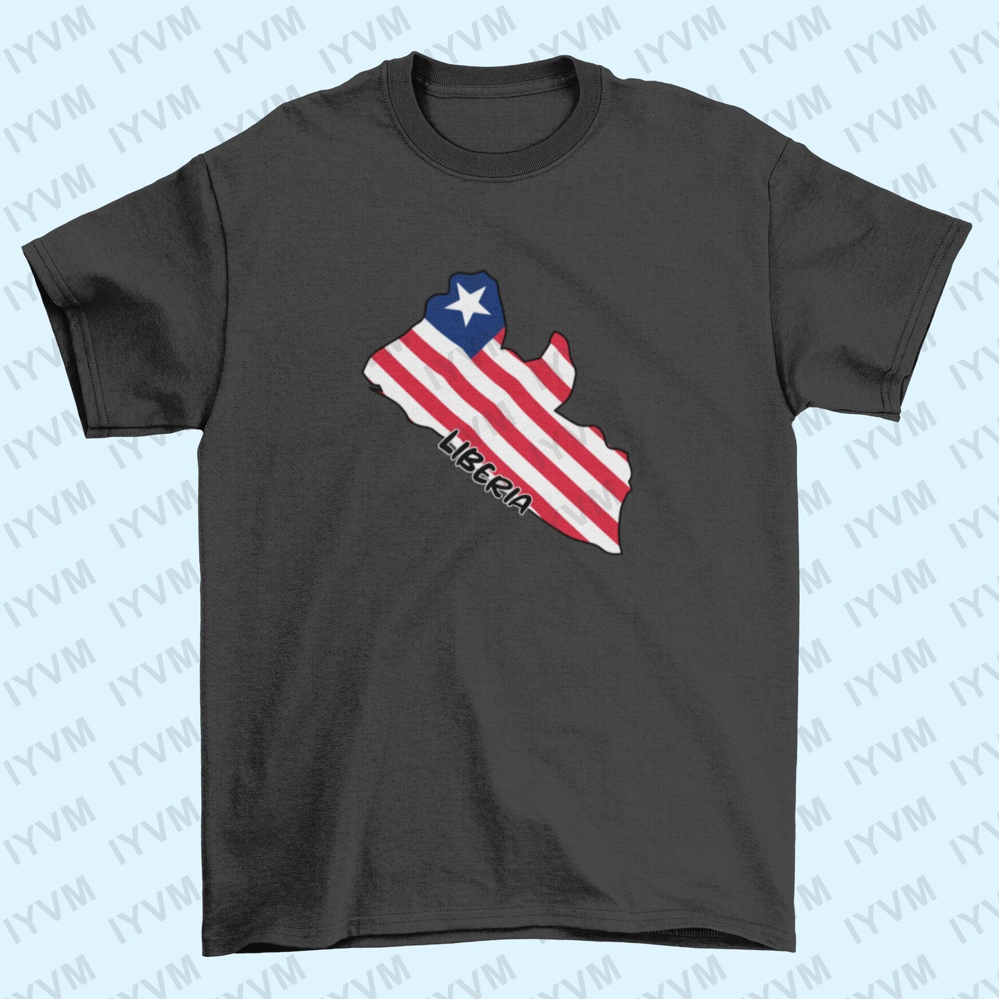 Liberia Map Iron On Heat Transfer Vinyl HTV / Republic of Liberia / Monrovia / Liberian