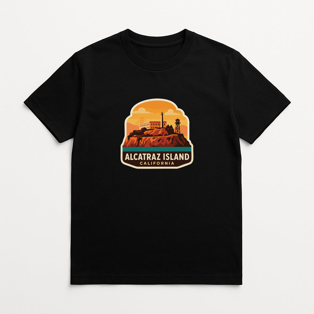 Alcatraz Island California Iron On Heat Transfer Vinyl HTV Die-Cut Symbolic
