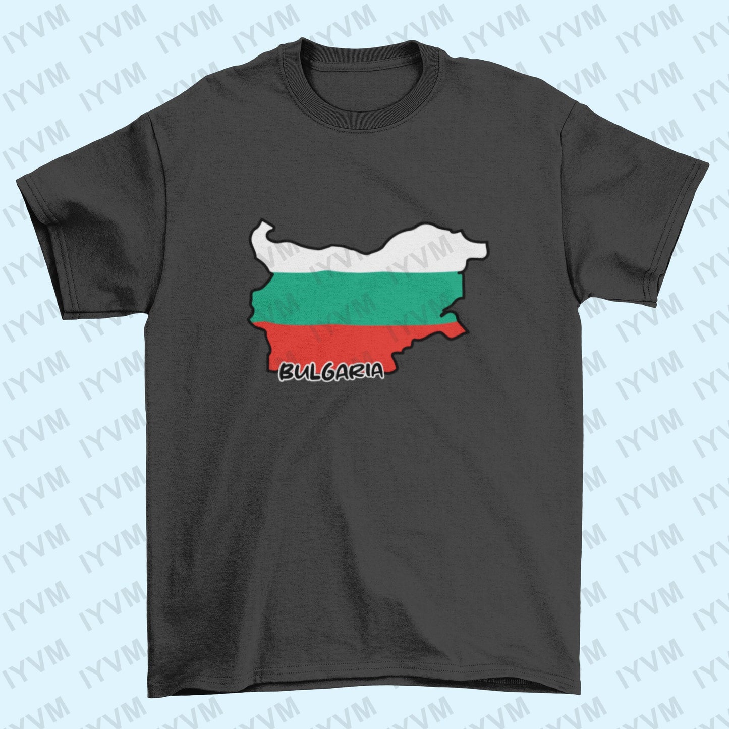 Bulgaria Map Iron On Heat Transfer Vinyl HTV / Sofia / Republic of Bulgaria / Съединението прави силата / Bulgarian