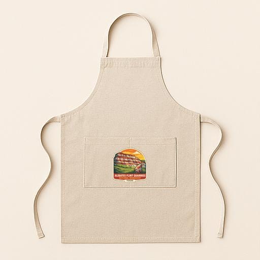 A beige apricot with a small pocket on the front, featuring a colorful graphic design.