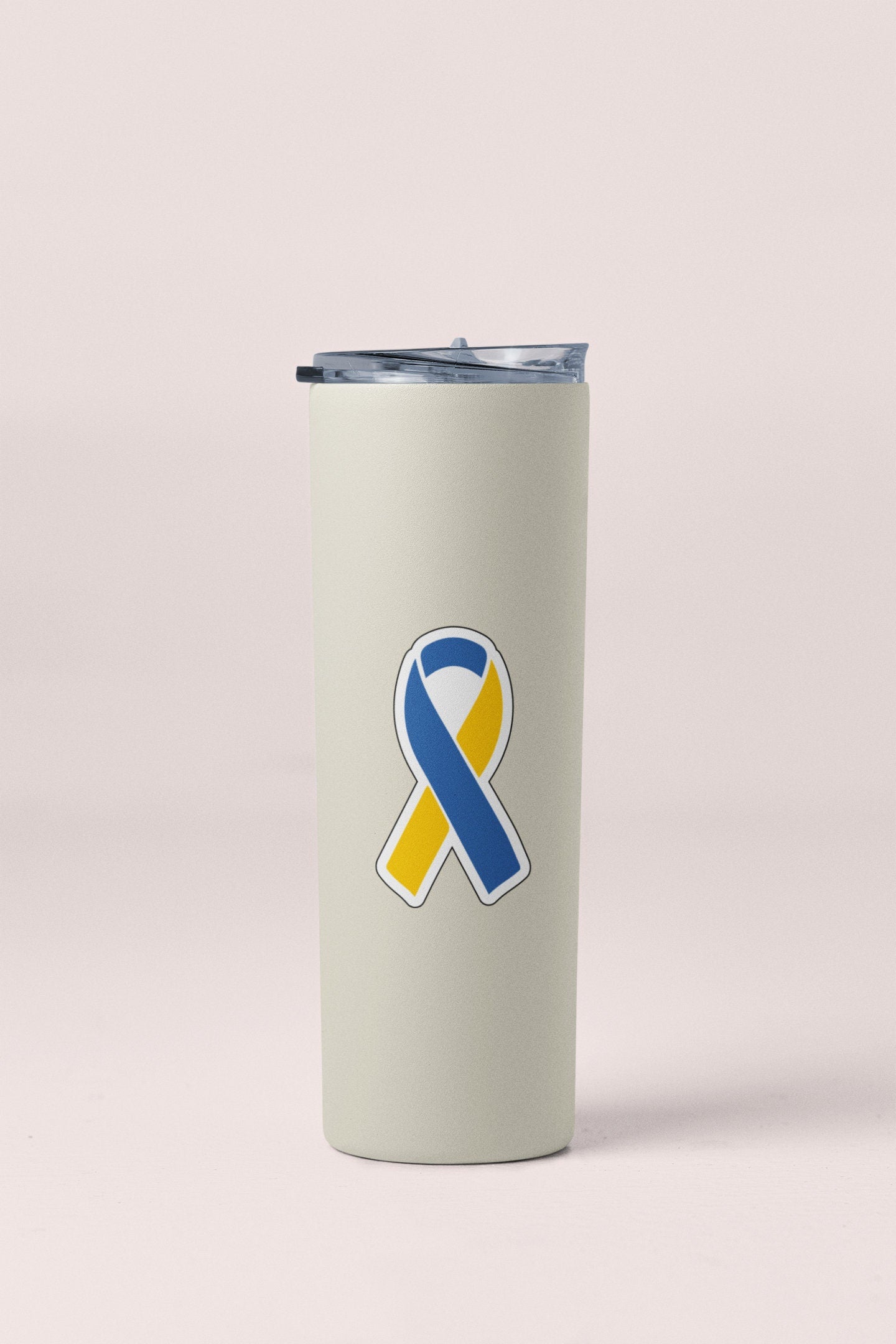Ukraine Flag Ribbon Sticker Decal Volodymyr Zelensky Slava Ukraini I Stand with Ukraine Russia Invasion Anti War No War Pray for Ukraine