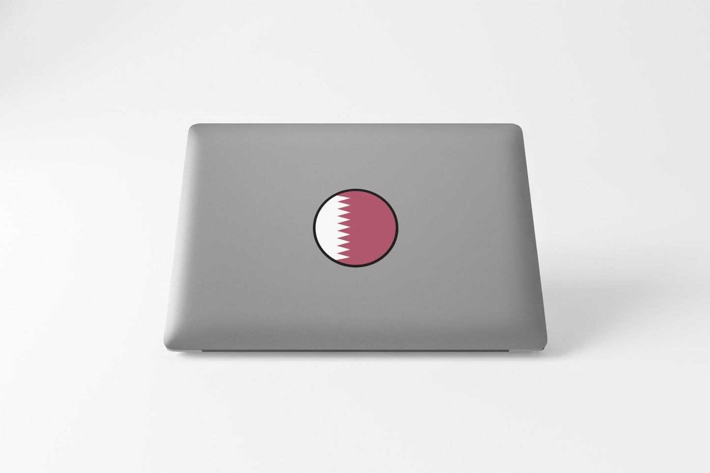 Qatar Flag Circle Sticker Decal