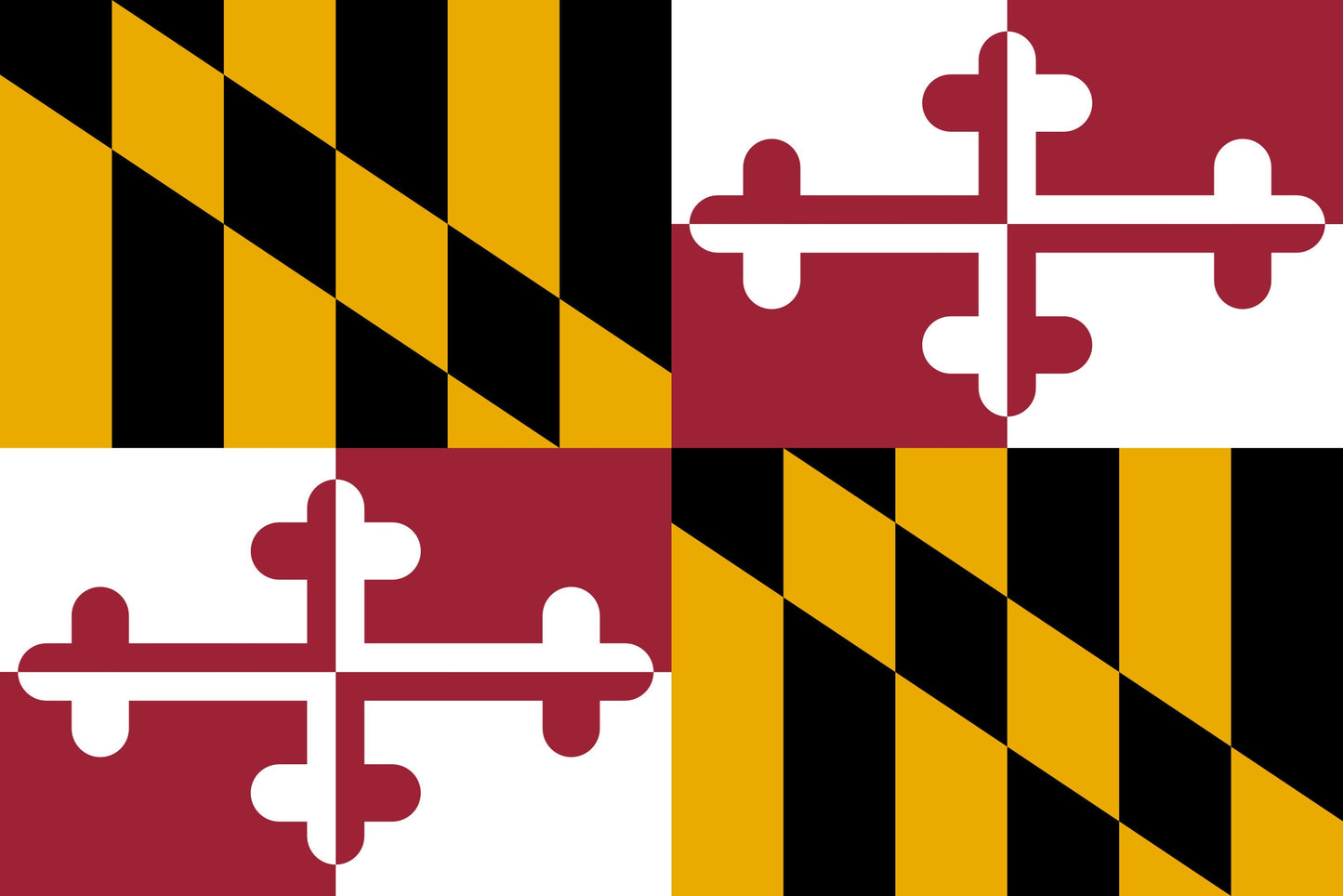 Maryland State Flag Vinyl Sticker Decal