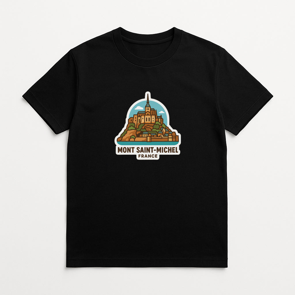 Mont Saint-Michel France Iron On Heat Transfer Vinyl HTV Die-Cut Symbolic