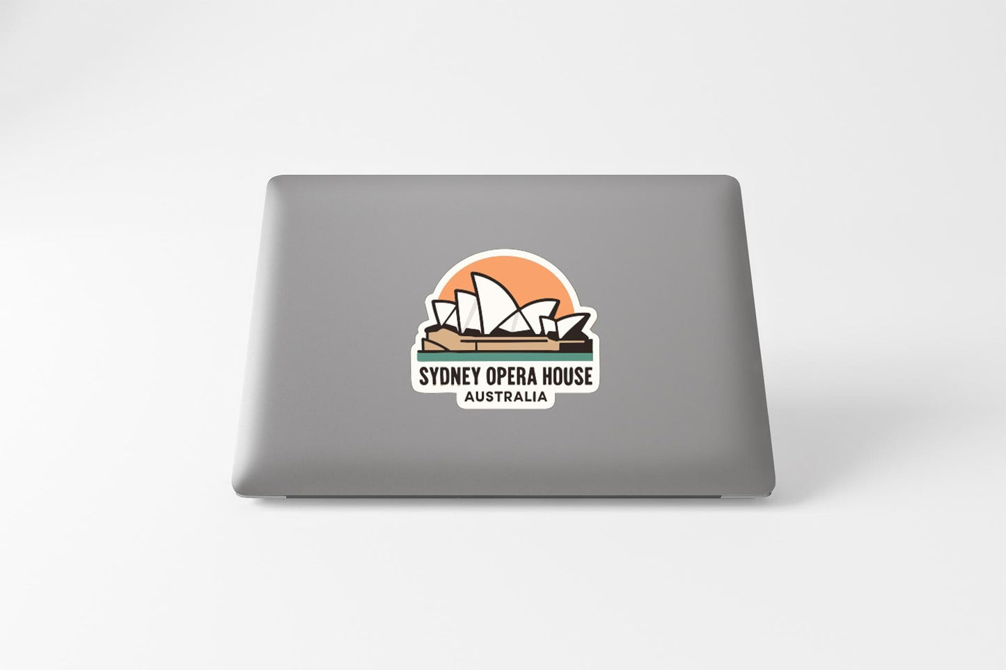 a sticker with the logo of the Sydney Opera House, which is a famous landmark in Australia.