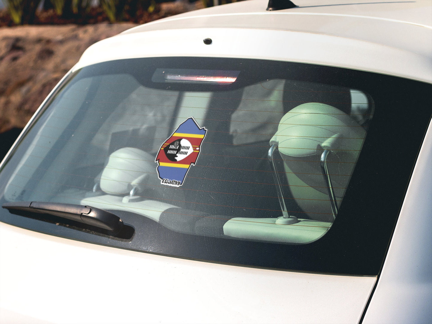 Eswatini Map Flag Sticker Decal
