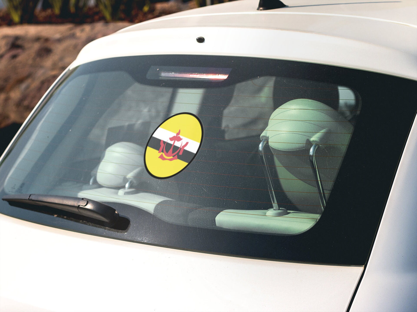 Brunei Flag Circle Sticker Decal