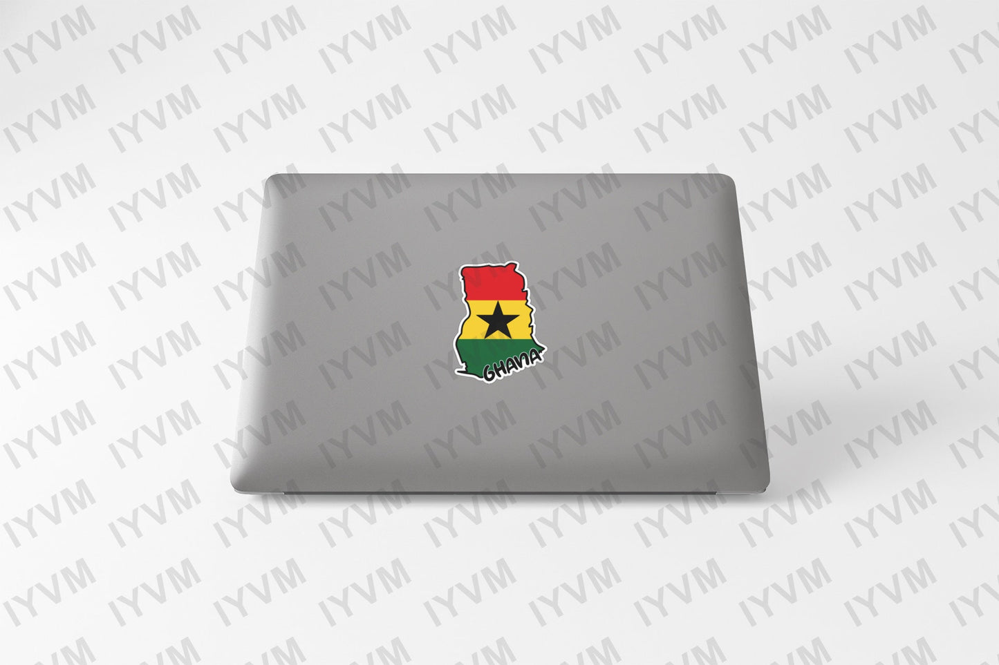 Ghana Map Flag Sticker Decal / Republic of Ghana / Freedom and Justice / Accra / Ghanaian