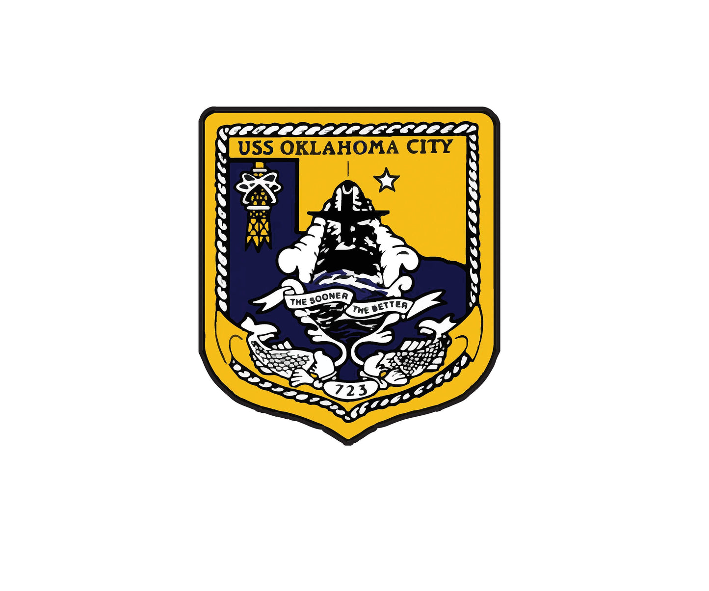 USS Oklahoma City SSN-723 Vinyl Sticker Decal