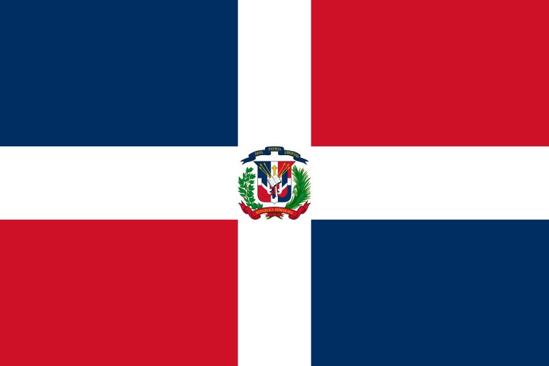Dominican Republic Flag Sticker Decal / República Dominicana / Dios, Patria, Libertad / Santo Domingo