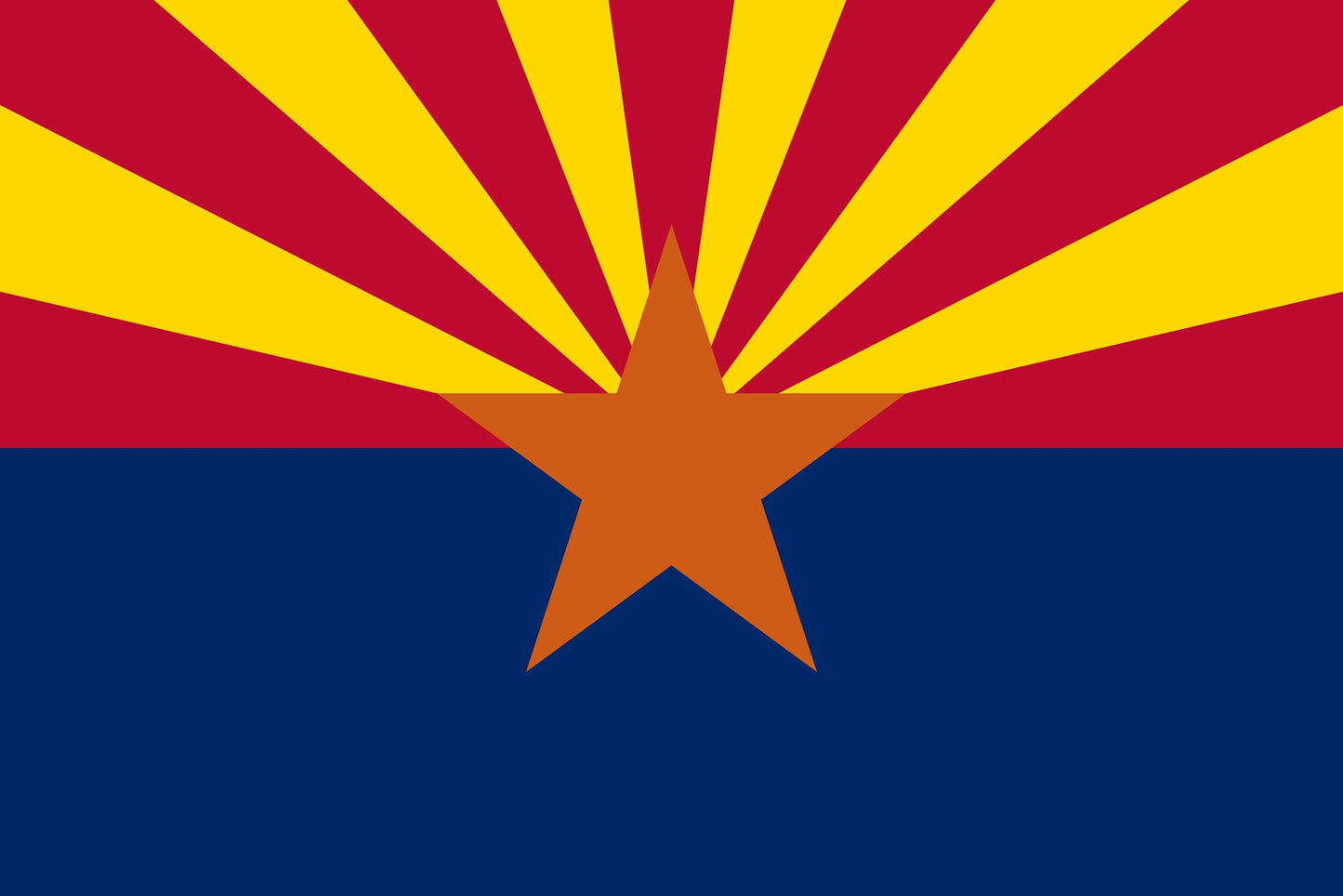 State of Arizona Flag Iron On Heat Transfer Vinyl HTV Arizona State  Phoenix  The Grand Canyon State  Apache State  Aztec State / Baby State