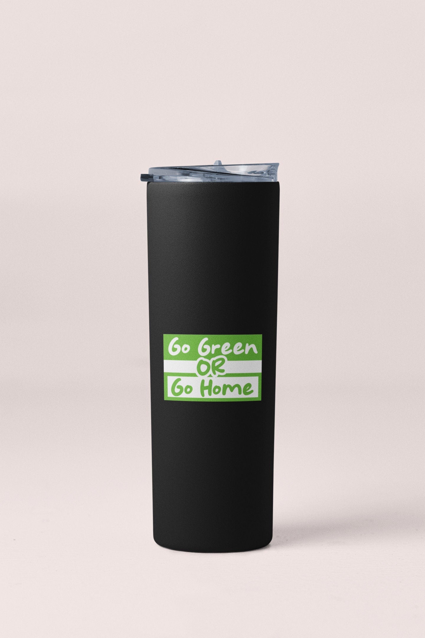 Go Green or Go Home Sticker Decal Vinyl Decal End Climate Change Go Green Stop Global Warming Save the Earth