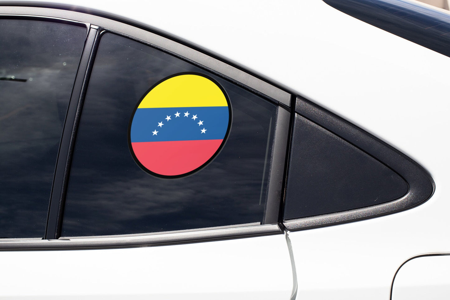 Venezuela Flag Circle Sticker Decal