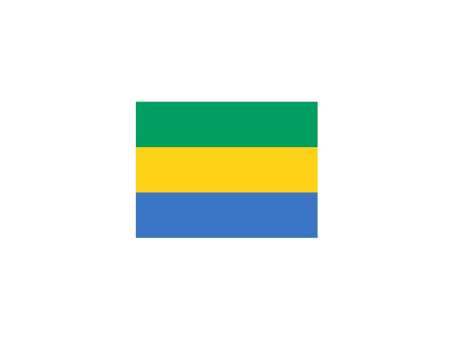Gabon Flag Sticker Decal
