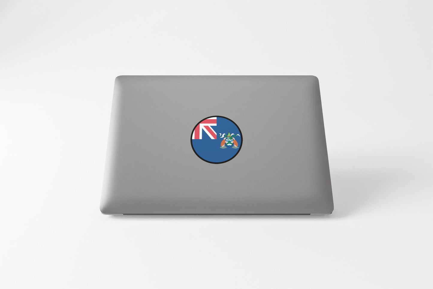 Ascension Island Flag Circle Sticker Decal