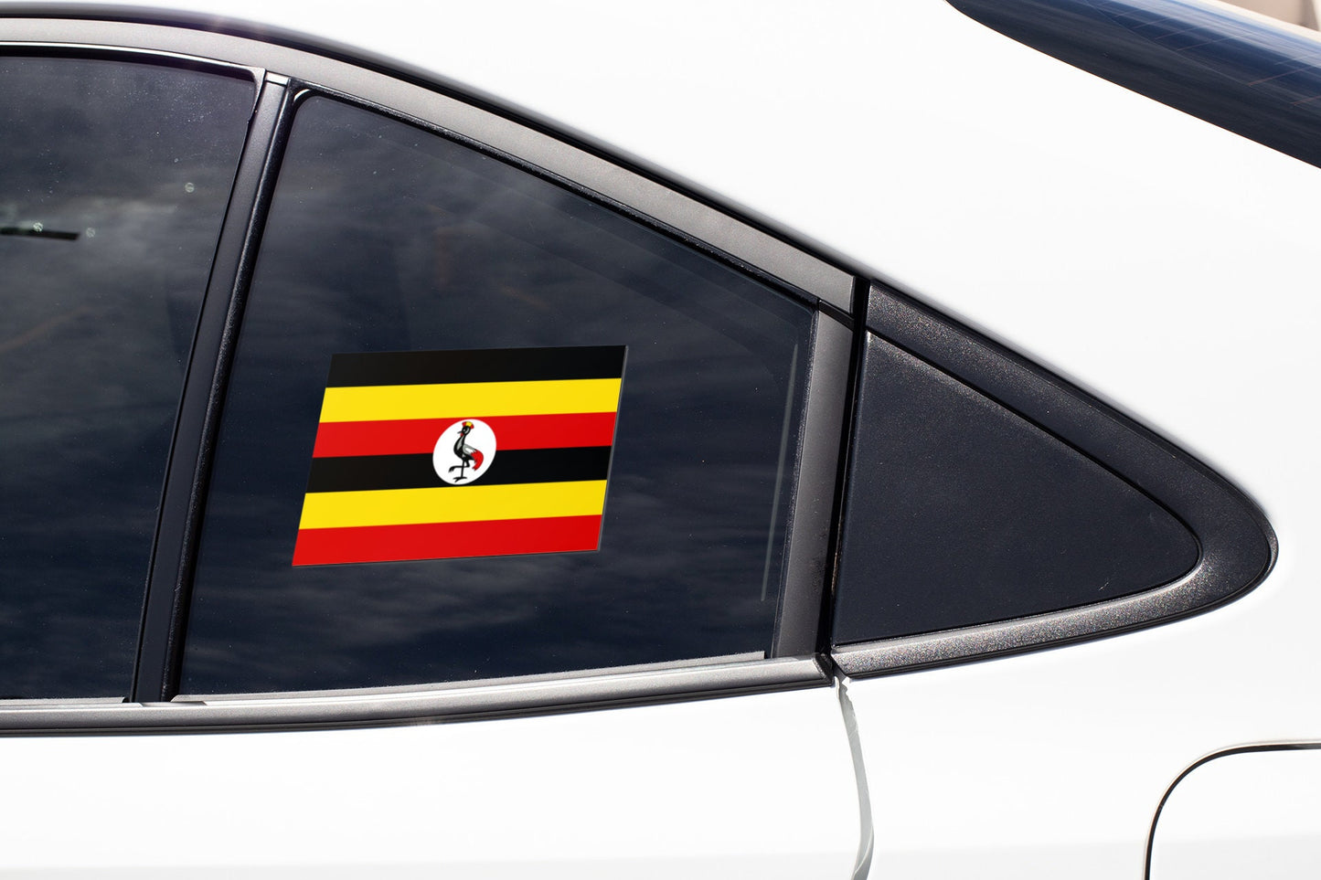Ugandas Flag Sticker Decal