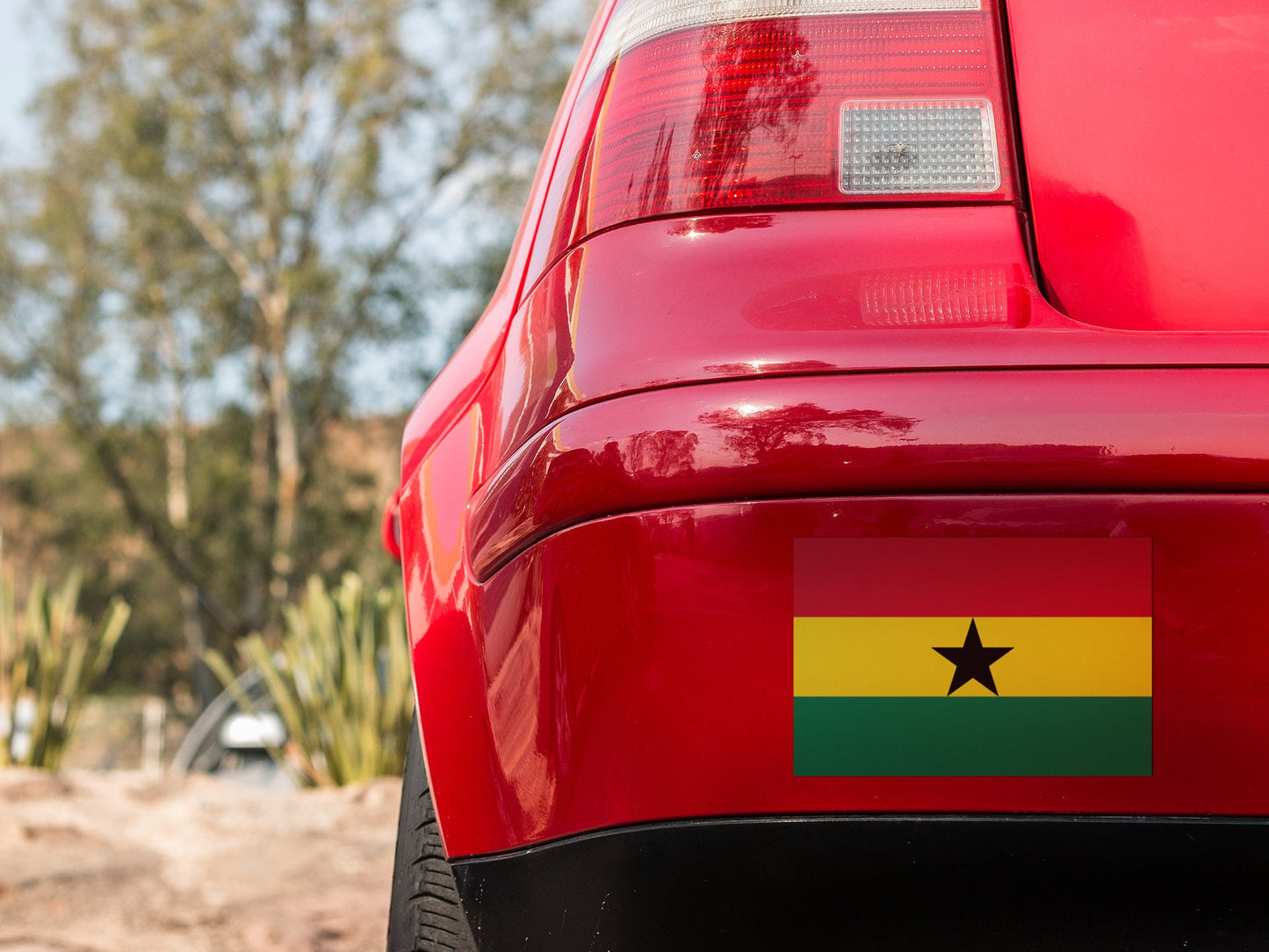 Ghana Flag Sticker Decal / Republic of Ghana / Freedom and Justice / Accra / Ghanaian