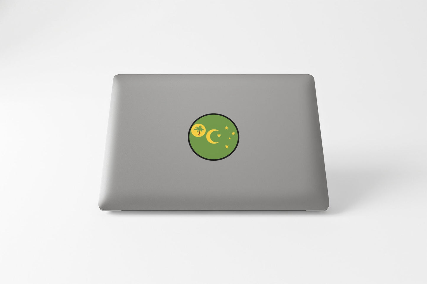 Cocos Islands Flag Circle Sticker Decal