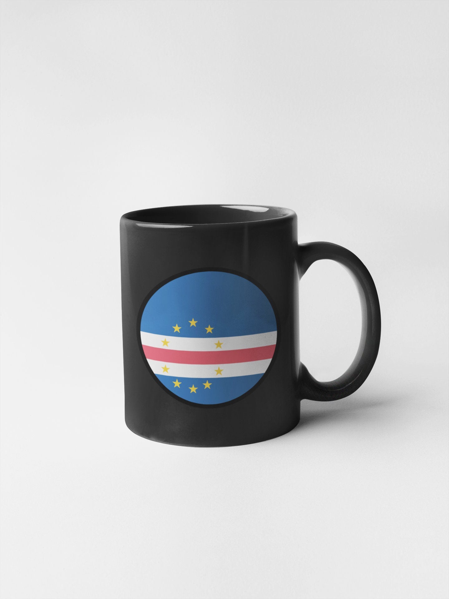 Cape Verde Flag Circle Sticker Decal