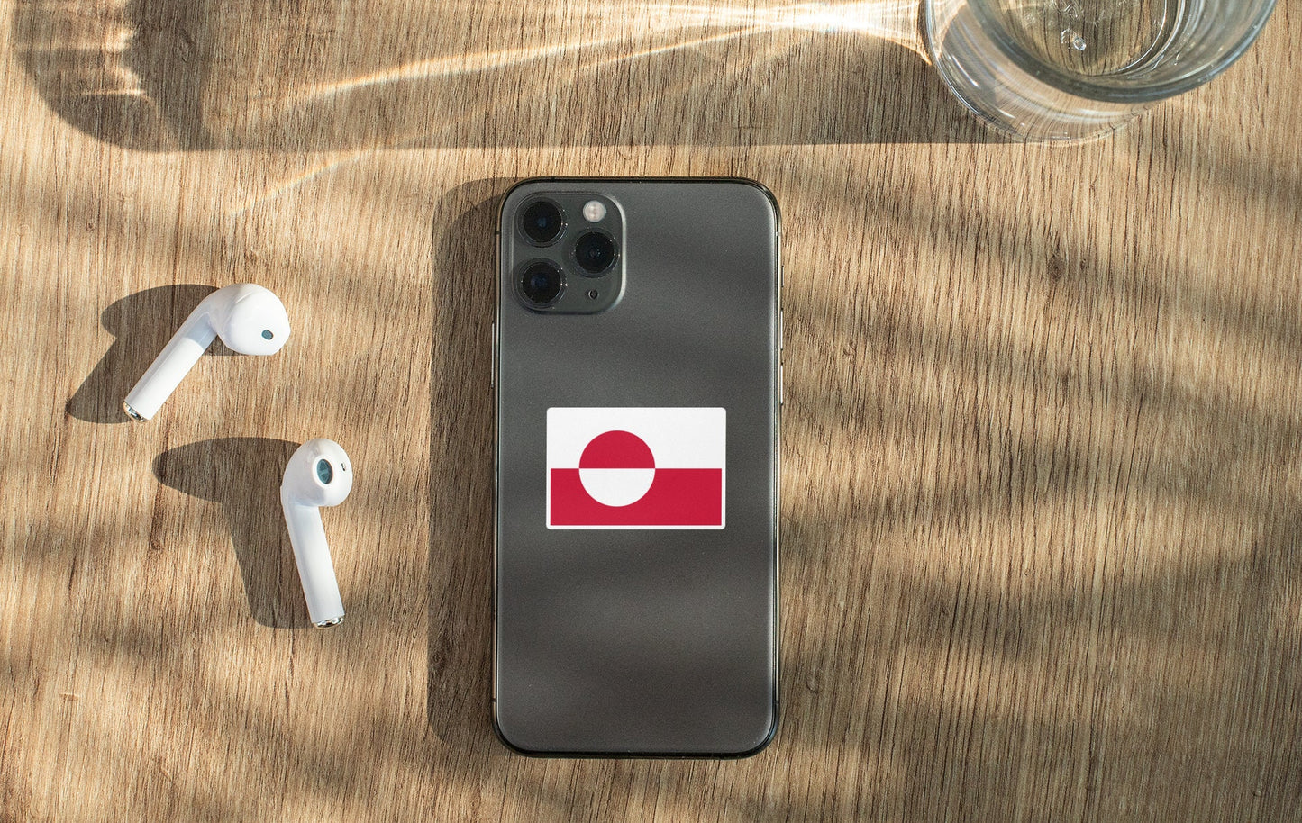 Greenland Flag Sticker Decal / Greenlandic / Kingdom of Denmark / Nuuk / Greenlander / Greenlandic