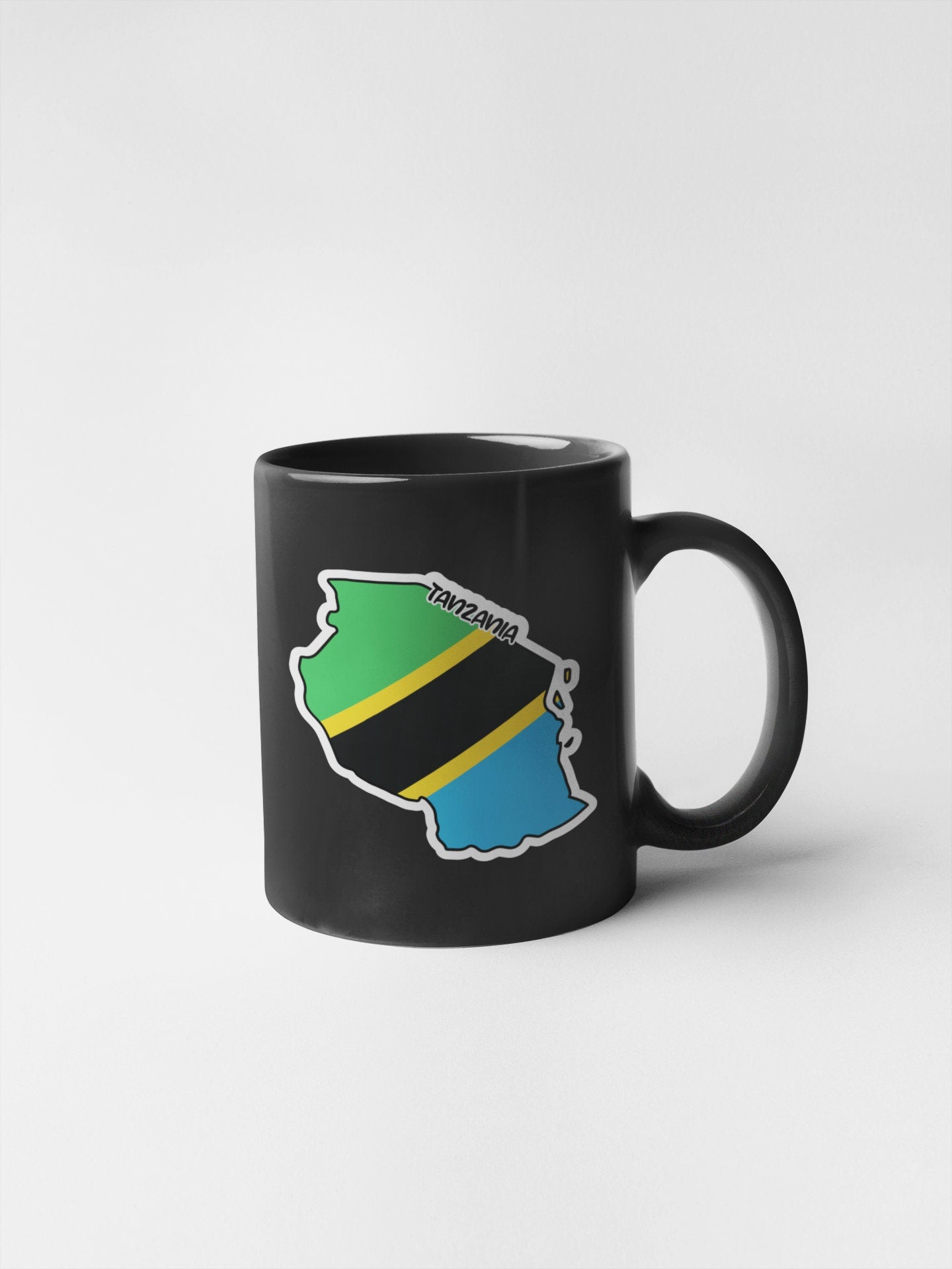 Tanzania Map Flag Sticker Decal