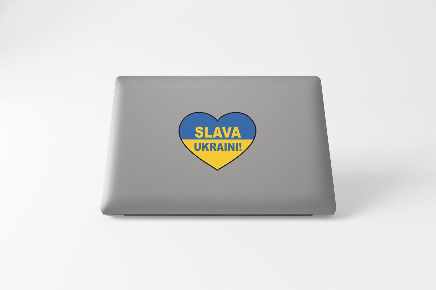 Ukraine Flag Heart Slava Ukraini Sticker Decal / Russia Invasion / Anti War / Say No to War / Pray for Ukraine and Ukrainians / World Peace