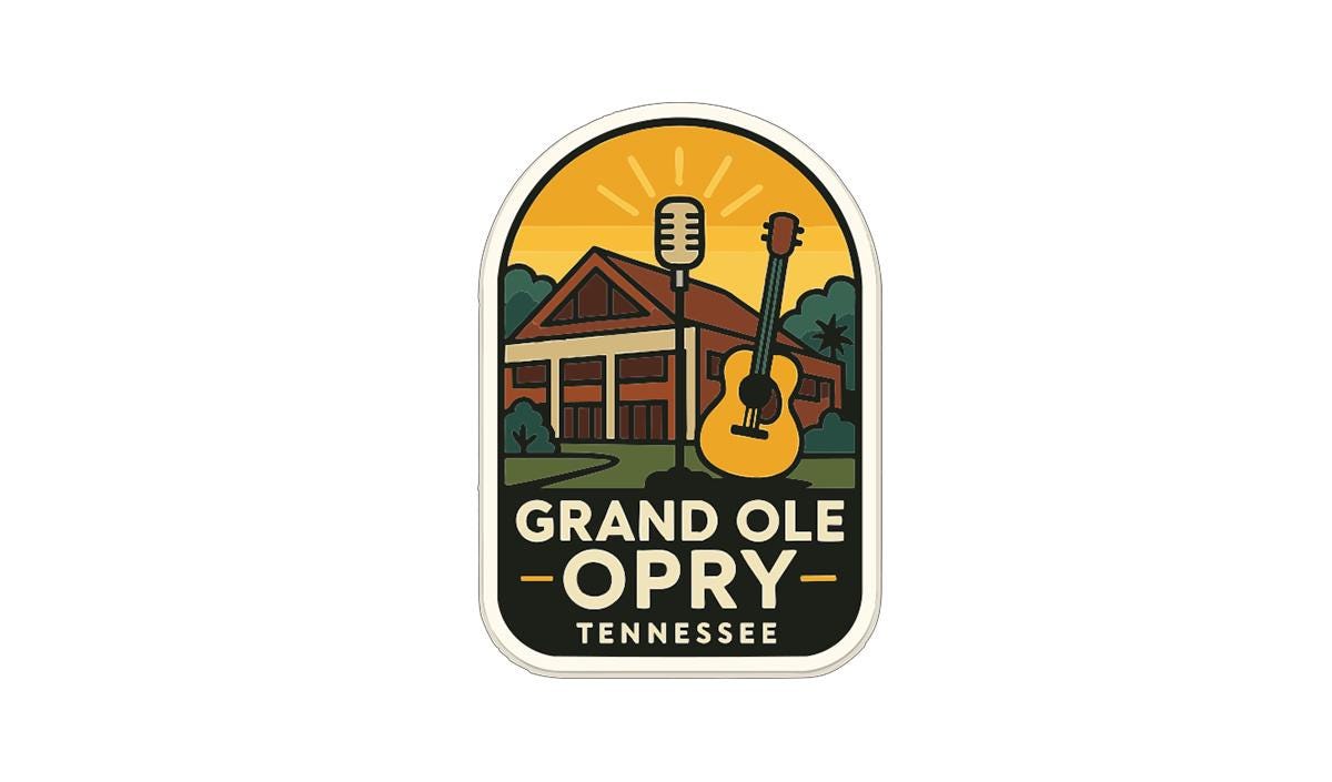 Grand Ole Opry Tennessee Iron On Heat Transfer Vinyl HTV Die-Cut Symbolic