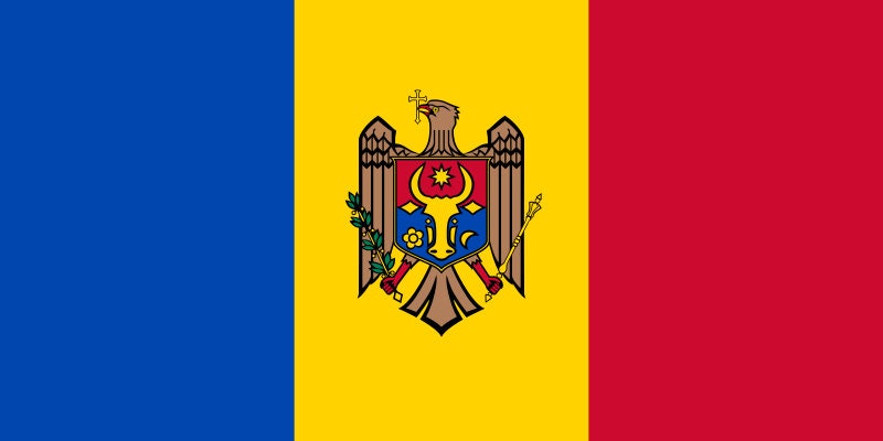 Moldova Flag Sticker Decal / Republic of Moldova / Republica Moldova / Chișinău / Moldovan