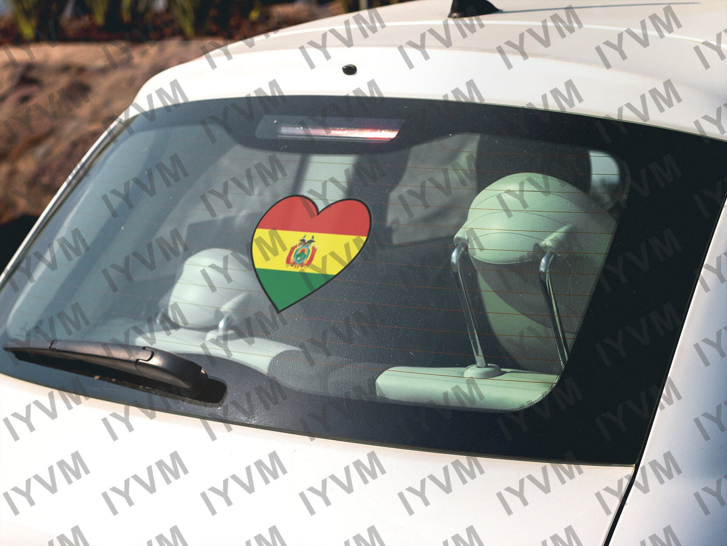 Bolivia Flag Heart Sticker Decal / Sucre / La Unión es la Fuerza / the Plurinational State of Bolivia