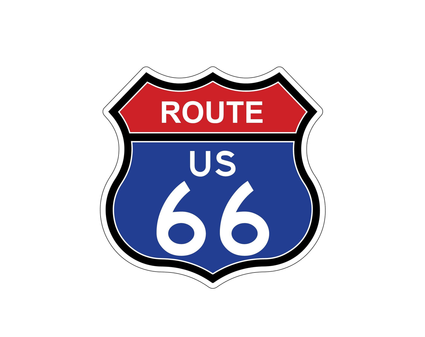 US Route 66 Sticker Decal Historical Route US Highway 66